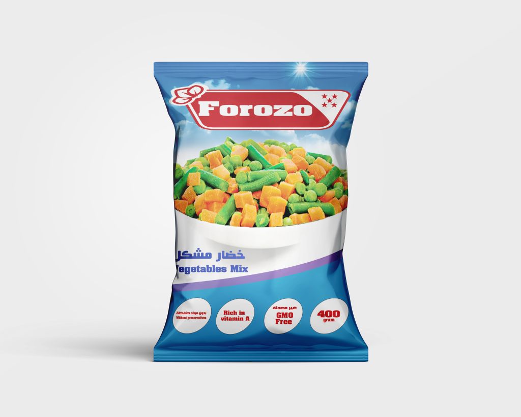 High quality frozen mixed vegetables which is rich of Iron and carbs